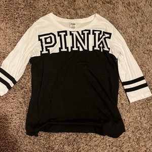 PINK baseball tee